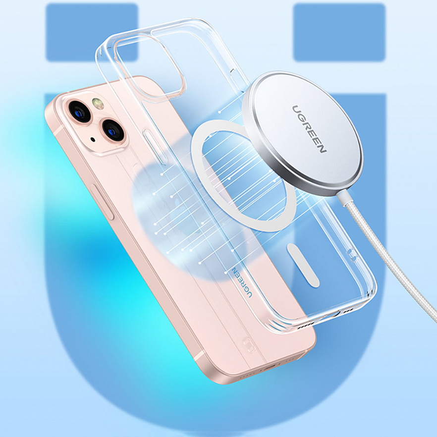 Беспроводное зарядное устройство Ugreen CD284 (80661) 15W Wireless Charger MagSafe белое