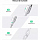Кабель Ugreen US288 USB-A 2.0 to USB-C Cable Nickel Plating Aluminum Nylon Braid (0,25 метра) серебристый / белый (60129)