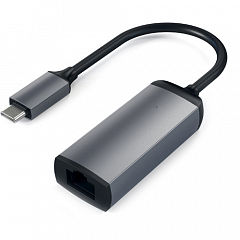Адаптер Satechi USB Type-C to Ethernet Adapter (ST-TCENM) серый космос