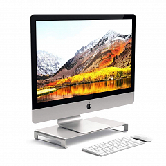 Подставка Satechi Universal Aluminum Unibody Monitor Stand для ноутбука / монитора серебристая (ST-ASMSS)