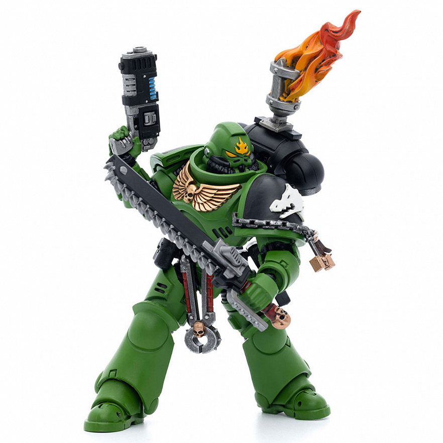 Фигурка Warhammer 40K Salamanders Intercessors Sergeant Tsek'gan 1:18