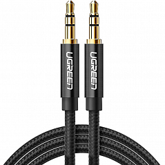 Кабель Ugreen AV112 3.5 mm Male to 3.5 mm Male Cable - 2 метра черный