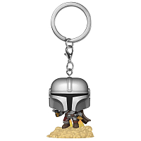 Брелок Funko Pocket POP! Star Wars — Mandalorian: Mandalorian w/Blaster Мандалорец с бластером (Fun2040107)