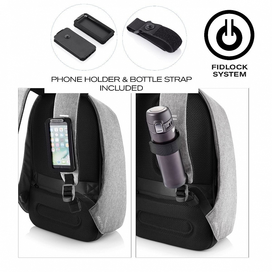 Рюкзак XD Design Bobby Pro Anti-Theft Backpack серый