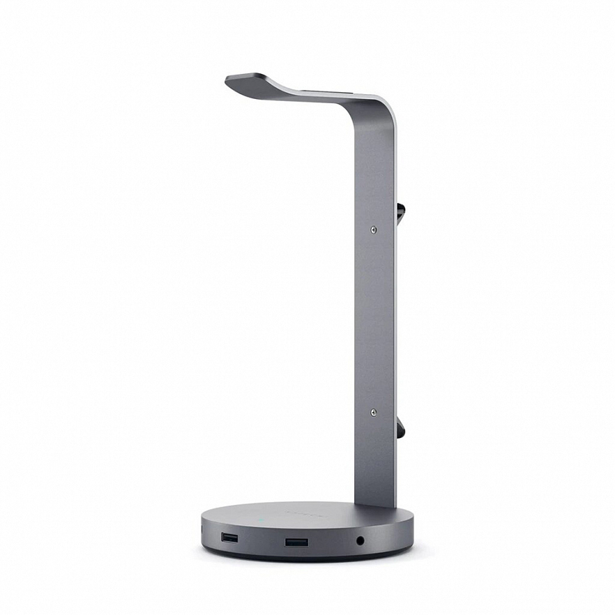 Подставка-хаб для наушников Satechi USB Headphone Stand серый космос (ST-UCHSHM)