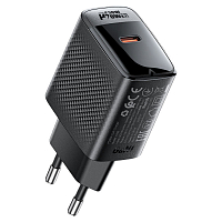 Сетевое зарядное устройство Acefast A102 USB Type-C PD30W GaN чёрное (AF-A102-BK) 