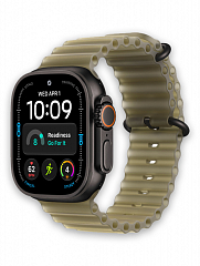 Часы Apple Watch Ultra 4 Black - Ocean Band Translucent Kelp