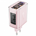 Сетевое зарядное устройство ACEFAST A45 Sparkling series PD65W GaN (2xUSB-C+USB-A) FCW Charger розовое Cherry blossom (EU)