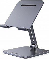 Подставка Ugreen LP134 (40393) Foldable Metal Tablet Stand для телефонов и планшетов складная серая
