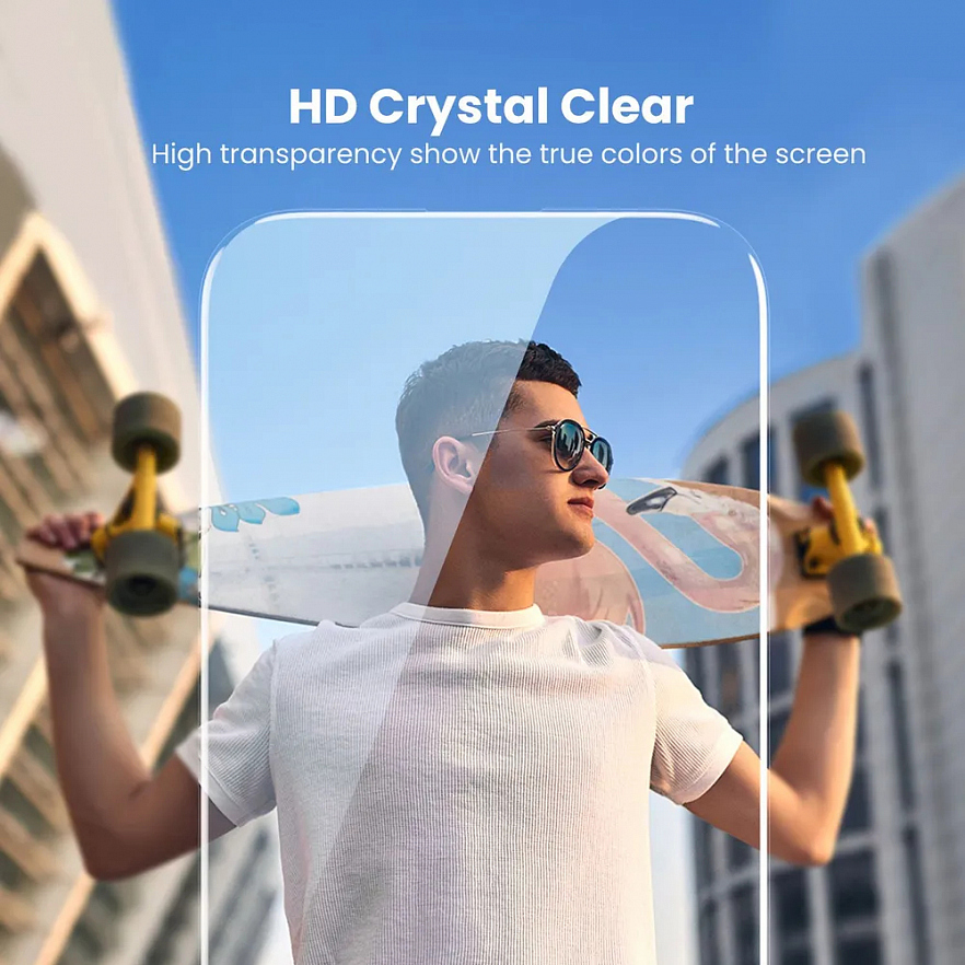 Защитное стекло Ugreen SP369 HD Screen Tempered Protective Film для iPhone 15 прозрачное (25587)