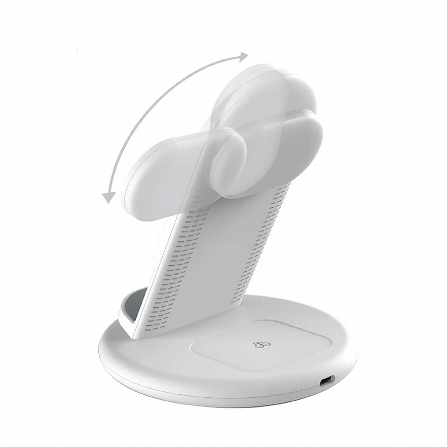 Беспроводное зарядное устройство WiWU Power Air 3 in 1 Desktop Wireless Charger белое