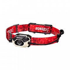 Фонарик портативный налобный Sunree MUYE2 Zoomable Headlamp 330 лм, 2600мАч, IPX5, до 96 часов работы бежевый
