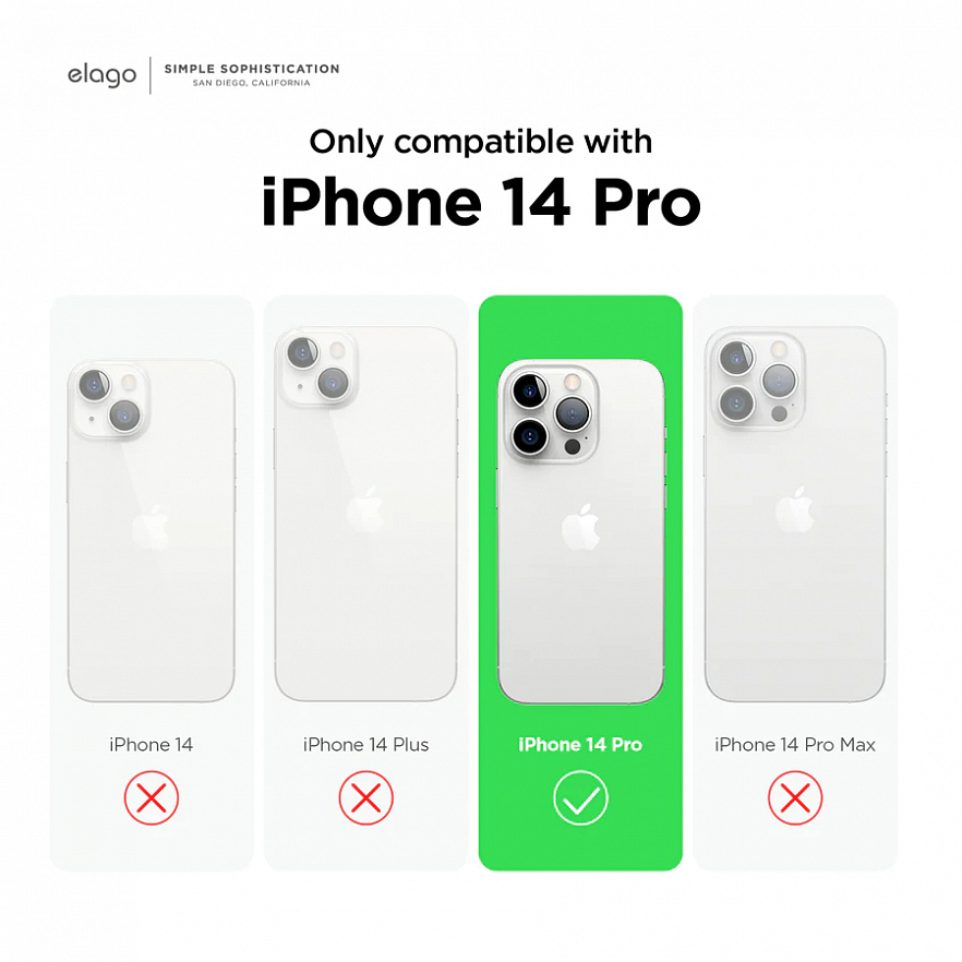 Чехол Elago Soft Silicone Case для iPhone 14 Pro бургундский красный (Burgundy)