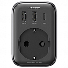 Сетевое зарядное устройство Ugreen CD314 2 x USB-A + USB-C 30W чёрное (90613)