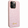 Чехол CG Mobile Guess Glitter Flakes w Metal Logo Hard для iPhone 14 Pro Max розовый