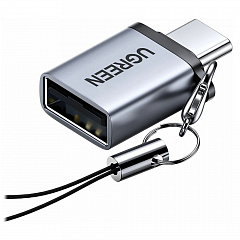 Переходник UGREEN US270 (50283) Type-C - USB 3.0 c ремешком
