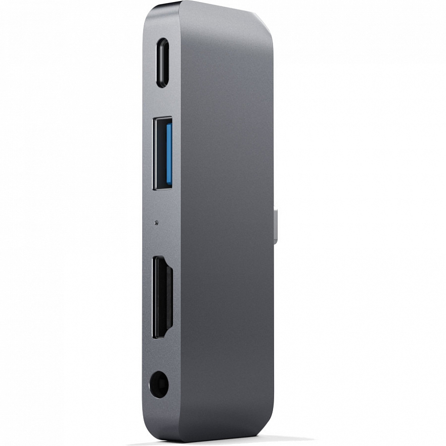 USB-хаб Satechi Aluminum Type-C Mobile Pro Hub серый космос (ST-TCMPHM)