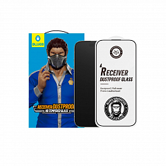 Защитное стекло BlueO антигрязевое и антистатичное (защита динамика) для iPhone 16/15