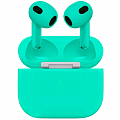 Беспроводные наушники Apple AirPods 3 (3‑го поколения) Custom Edition тиффани матовые (полная покраска)