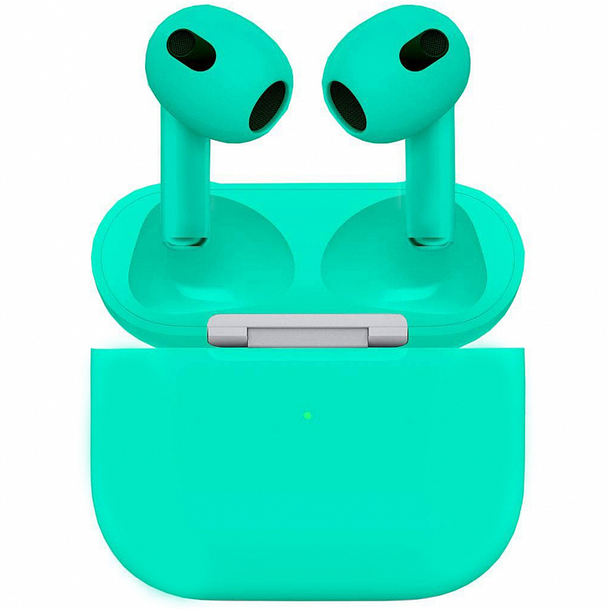 Беспроводные наушники Apple AirPods 3 (3‑го поколения) Custom Edition тиффани матовые (полная покраска)