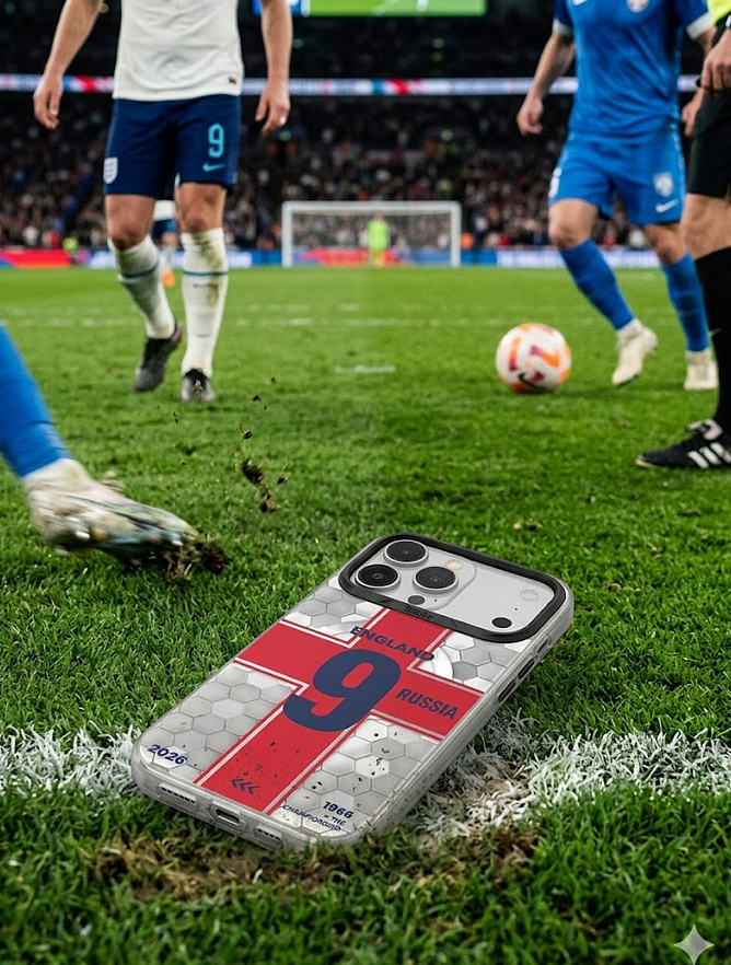 Чехол Benks для iPhone 17 Pro Max Dynamic England D3 Soccer (2026)
