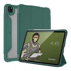 Чехол Blueo Resistance Folio case для iPad Pro 12.9" (2021/2020) тёмно-зелёный (B30-12.9-DGN)