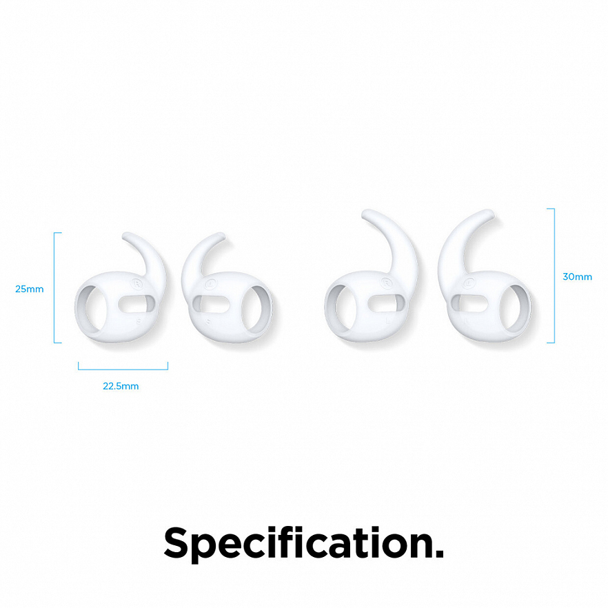 Амбушюры Elago Earbuds Hook Cover для AirPods Pro светящиеся в темноте белые (Nightglow Blue)