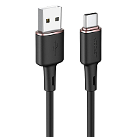 Кабель ACEFAST C2-04 USB-A to USB-C zinc alloy silicone charging data cable (1,2 метра) чёрный