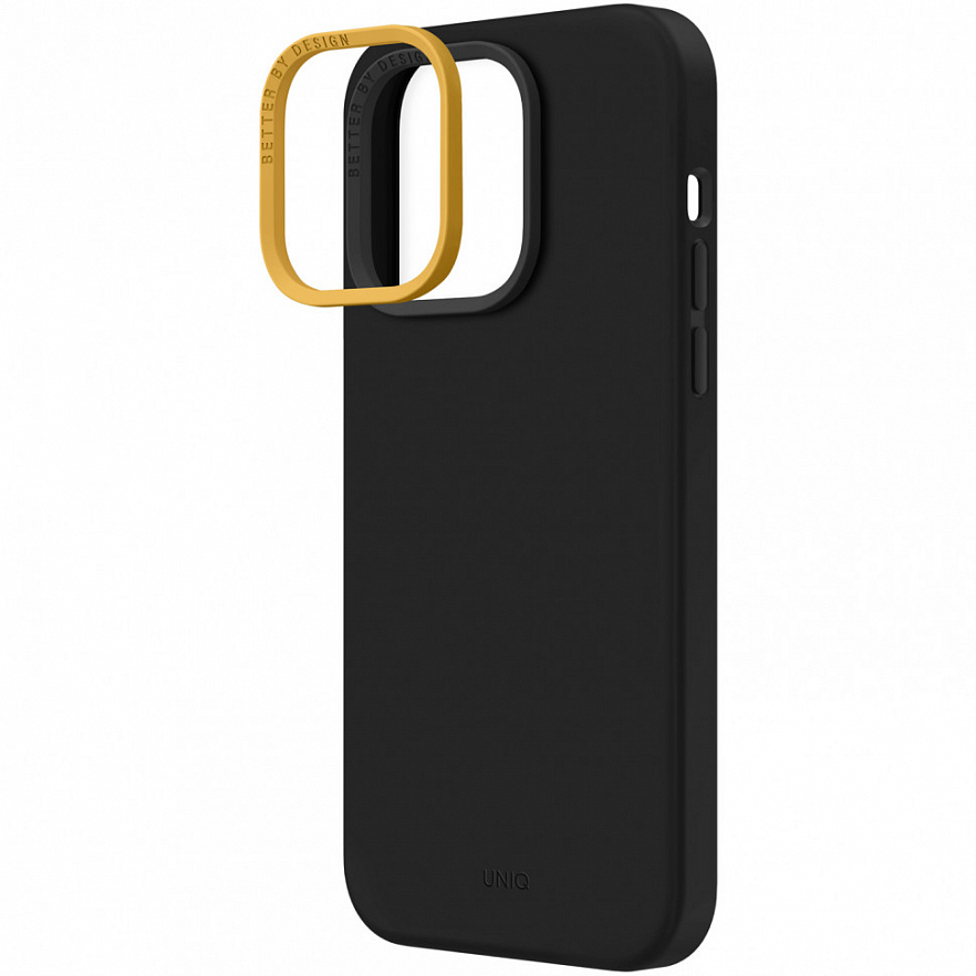 Чехол Uniq LINO для iPhone 14 Pro Max Чёрный (Black)