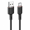 Кабель ACEFAST C2-04 USB-A to USB-C zinc alloy silicone charging data cable (1,2 метра) чёрный