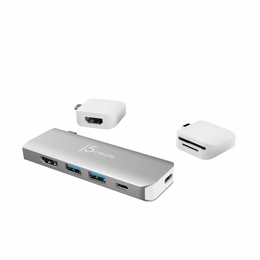 Мульти Хаб j5create ULTRADRIVE Kit USB-C Dual-Display Modular Dock (JCD387)