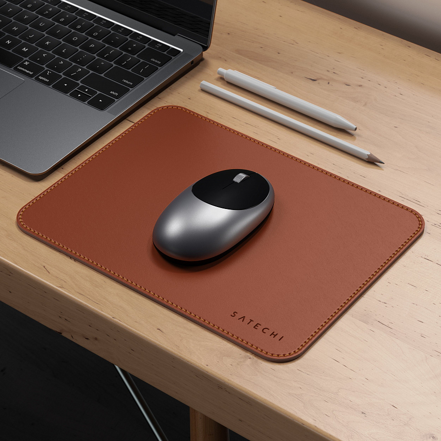 Коврик для мыши Satechi Eco-Leather Mouse Pad (25x19 см) коричневый (ST-ELMPN)