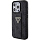 Чехол CG Mobile Guess Grip Stand PU 4G Triangle Diamond Metal Logo для iPhone 15 Pro чёрный