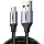 Кабель UGREEN US290 (60146) USB-A 2.0 to Micro-USB Cable Nickel Plating Alu Braid (1 метр) чёрный/серый