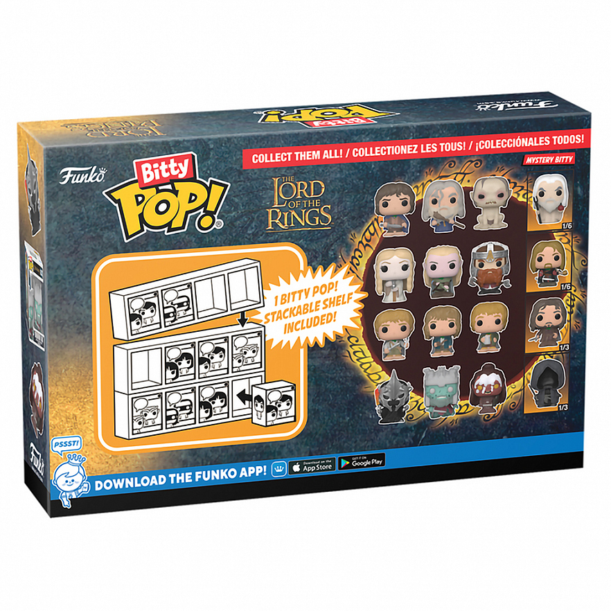 Фигурка Funko Bitty POP! LOTR Galadriel+Legolas+Gimly+Mystery (1 of 4) 4PK 75457