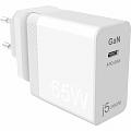 Сетевое зарядное устройство j5create 65W GaN PD USB-C Mini Charger (JUP1365)