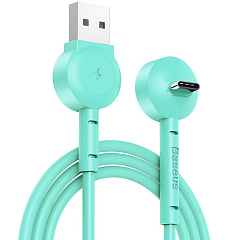 Кабель Baseus Maruko Video Cable Type-C 2.1A (1 метр) голубой (CATQX-06)