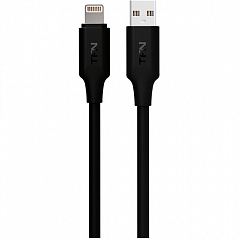 Кабель TFN 8pin (Lightning-USB) PVC (1 метр) чёрный