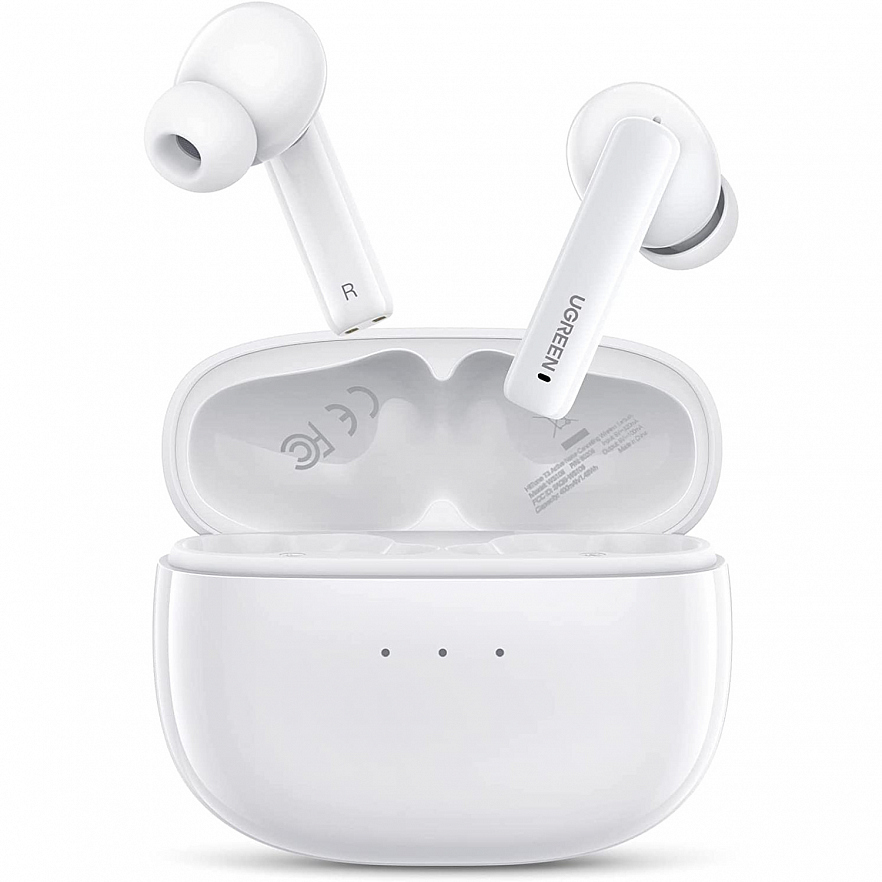 Беспроводные наушники UGREEN WS106 (90206) HiTune T3 Active Noise-Cancelling Wireless Earbuds белые