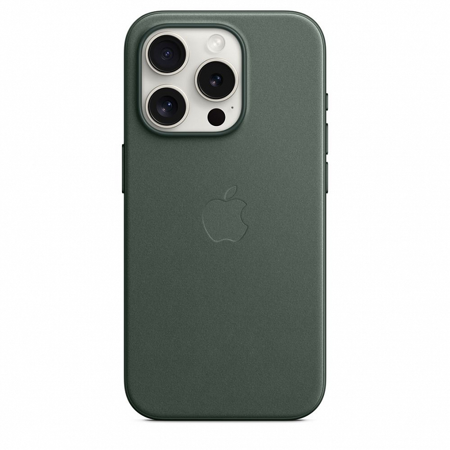 Чехол Apple FineWoven Case для iPhone 15 Pro Хвойный (Evergreen)
