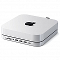 Хаб Satechi Stand & Hub USB-C / 3 x USB-A / Micro/SD / 3.5mm для Mac Mini (M1, 2020) серебристый (ST-MMSHS)