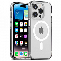 Чехол Guardi Alba Series MagSafe для iPhone 15 Pro прозрачный