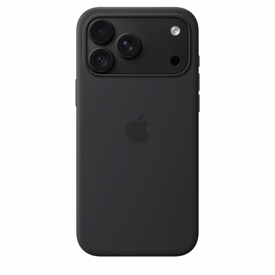 Чехол Silicone для iPhone 18 Pro Max с MagSafe черный