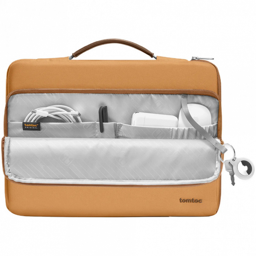 Сумка Tomtoc Defender Laptop Handbag A14 для ноутбуков 14" коричневая Bronze
