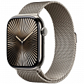 Умные часы Apple Watch Series 10 46 мм, GPS + Cellular, титан серебристый, миланский ремешок серебристый M/L