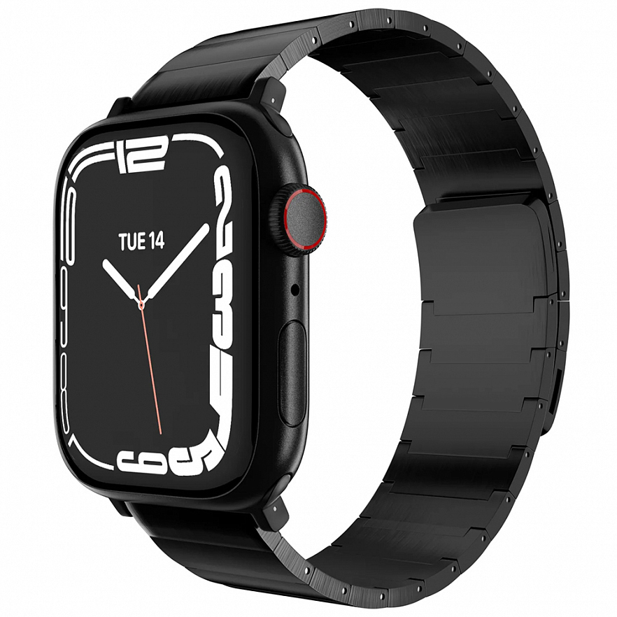 Ремешок MAGEASY Maestro M Magnetic Stainless Steel для Apple Watch 42/44/45/49 мм чёрный
