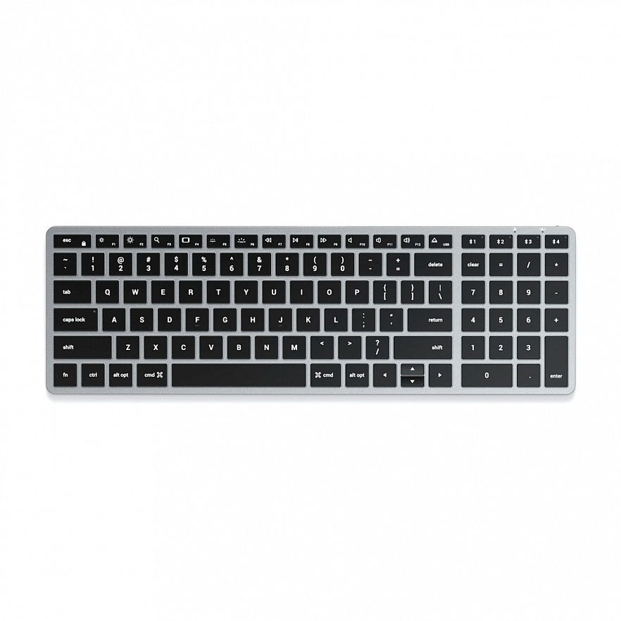 Клавиатура беспроводная Satechi Slim X2 Bluetooth - русская - серый космос