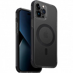 Чехол Uniq Combat Antifingerpint (MagSafe) для iPhone 14 Pro Max Charcoal чёрный