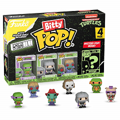 Фигурки Funko Bitty POP! TMNT S2 Donatello+Shredder+Baxter Stockman+Mystery (1 of 4) 4 шт