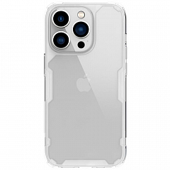 Чехол Nillkin Nature TPU Pro для iPhone 14 Pro прозрачный / белый
